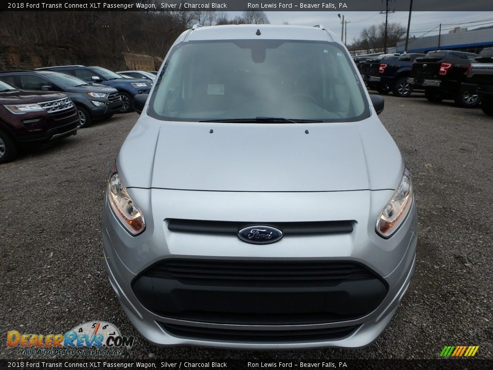 2018 Ford Transit Connect XLT Passenger Wagon Silver / Charcoal Black Photo #8