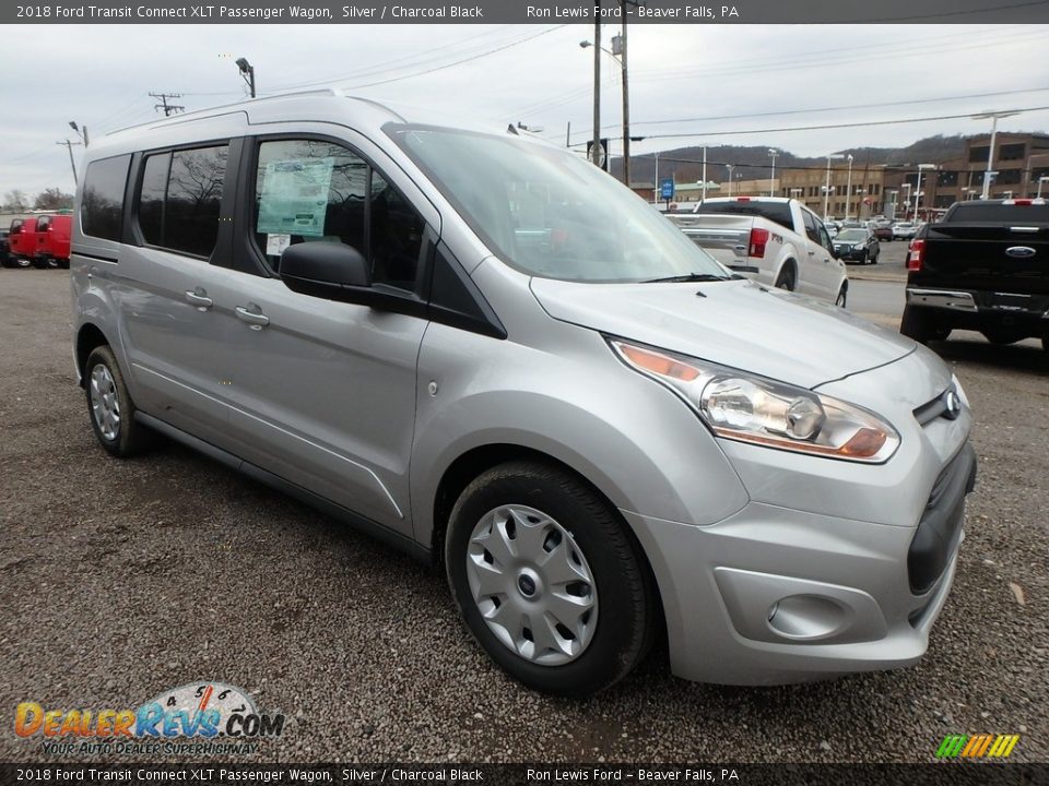 Silver 2018 Ford Transit Connect XLT Passenger Wagon Photo #9