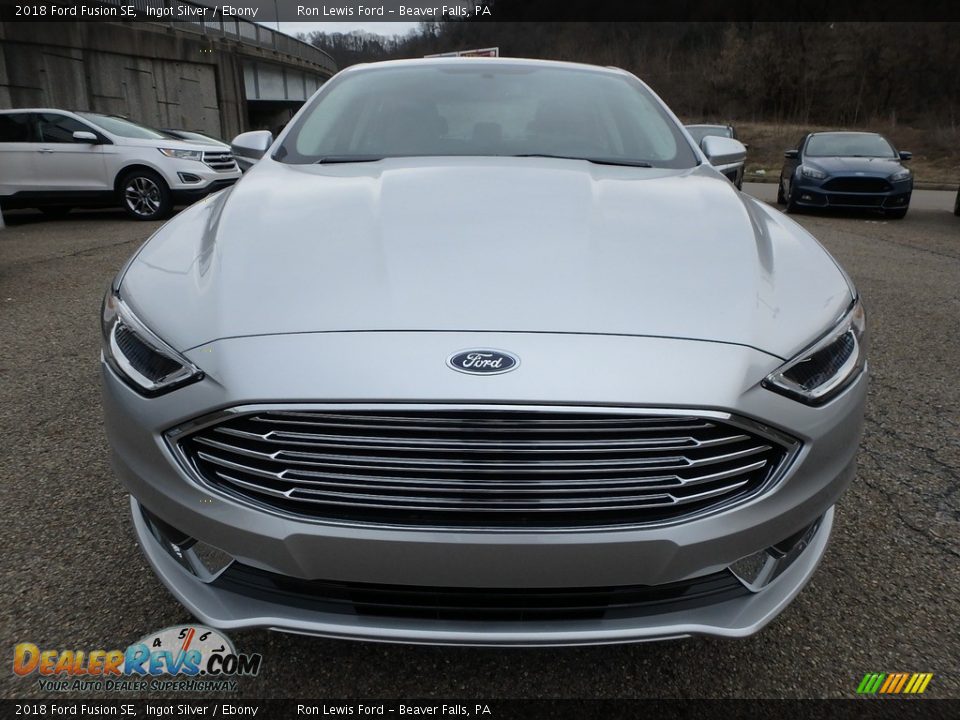 2018 Ford Fusion SE Ingot Silver / Ebony Photo #8