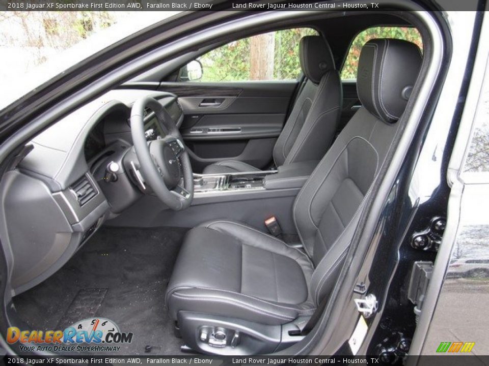 2018 Jaguar XF Sportbrake First Edition AWD Farallon Black / Ebony Photo #3
