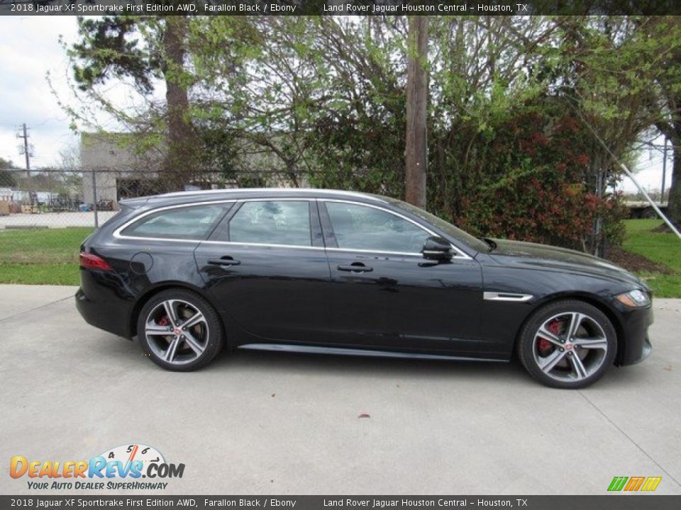 2018 Jaguar XF Sportbrake First Edition AWD Farallon Black / Ebony Photo #6
