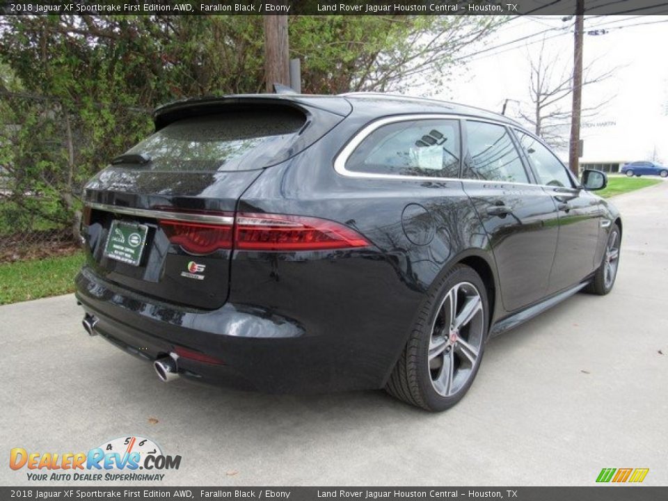2018 Jaguar XF Sportbrake First Edition AWD Farallon Black / Ebony Photo #7