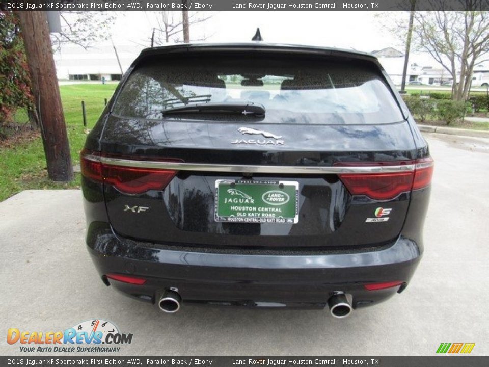 2018 Jaguar XF Sportbrake First Edition AWD Farallon Black / Ebony Photo #8