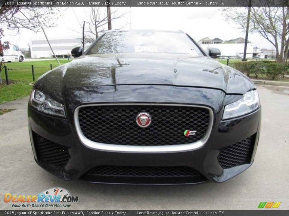 2018 Jaguar XF Sportbrake First Edition AWD Farallon Black / Ebony Photo #9