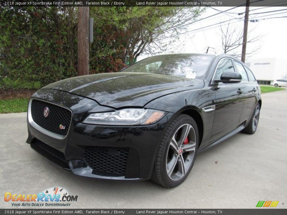 2018 Jaguar XF Sportbrake First Edition AWD Farallon Black / Ebony Photo #10