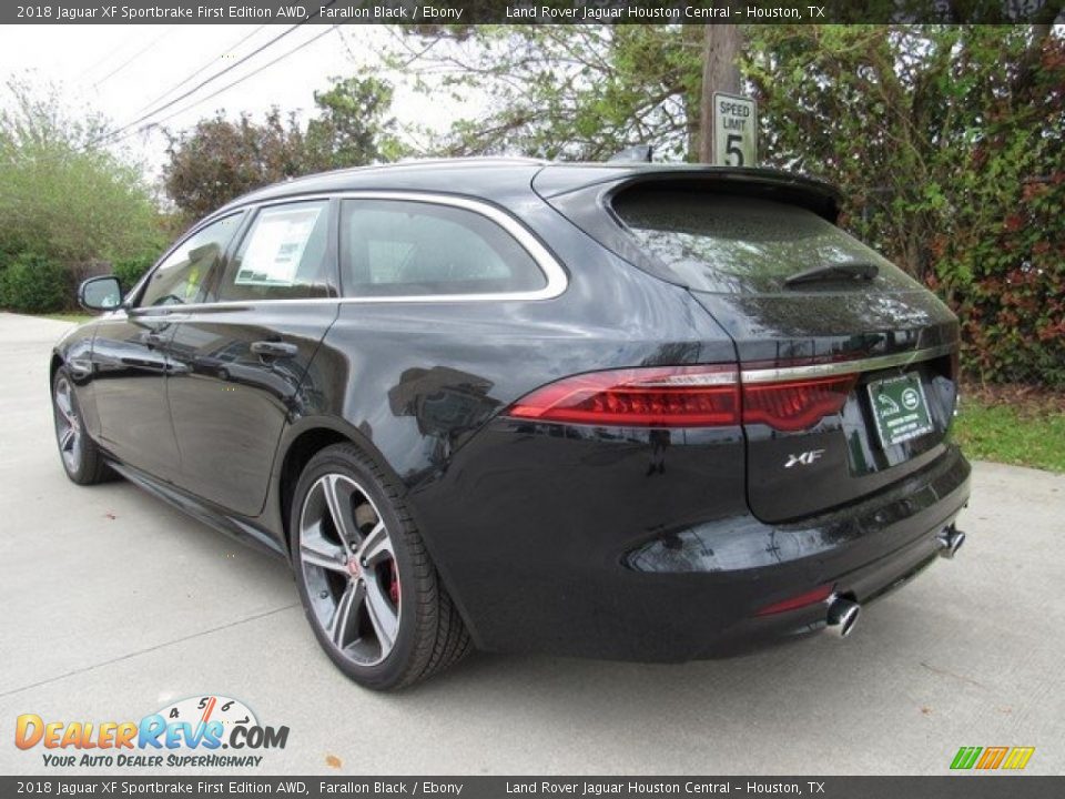 2018 Jaguar XF Sportbrake First Edition AWD Farallon Black / Ebony Photo #12