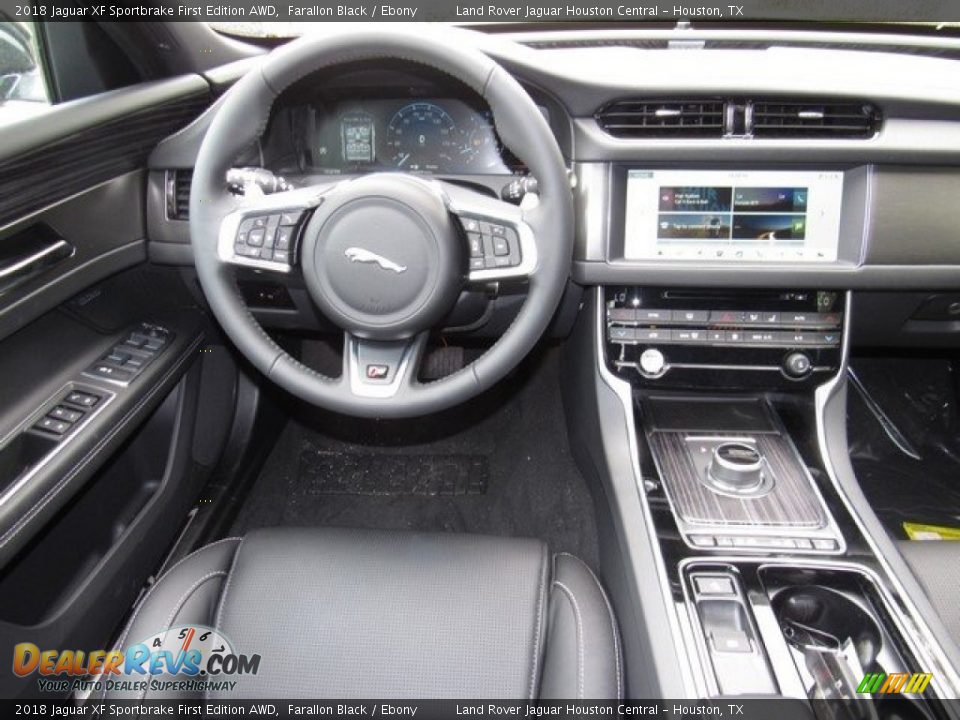 2018 Jaguar XF Sportbrake First Edition AWD Farallon Black / Ebony Photo #14