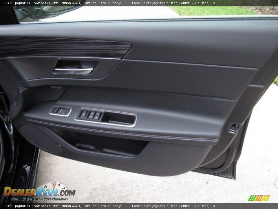 2018 Jaguar XF Sportbrake First Edition AWD Farallon Black / Ebony Photo #21