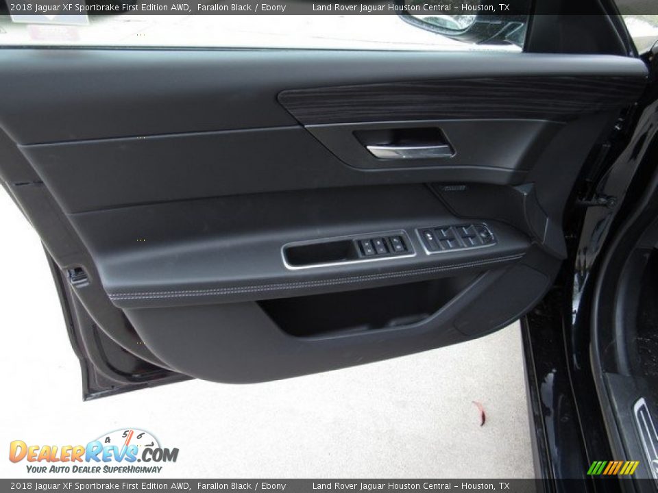2018 Jaguar XF Sportbrake First Edition AWD Farallon Black / Ebony Photo #24