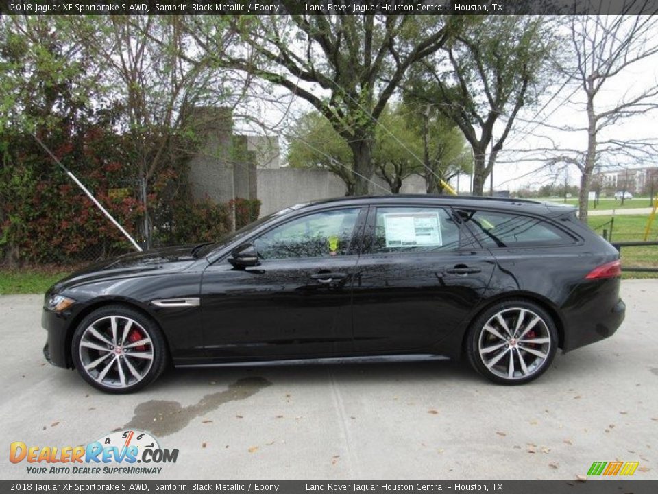 Santorini Black Metallic 2018 Jaguar XF Sportbrake S AWD Photo #11