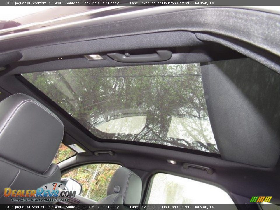 2018 Jaguar XF Sportbrake S AWD Santorini Black Metallic / Ebony Photo #17