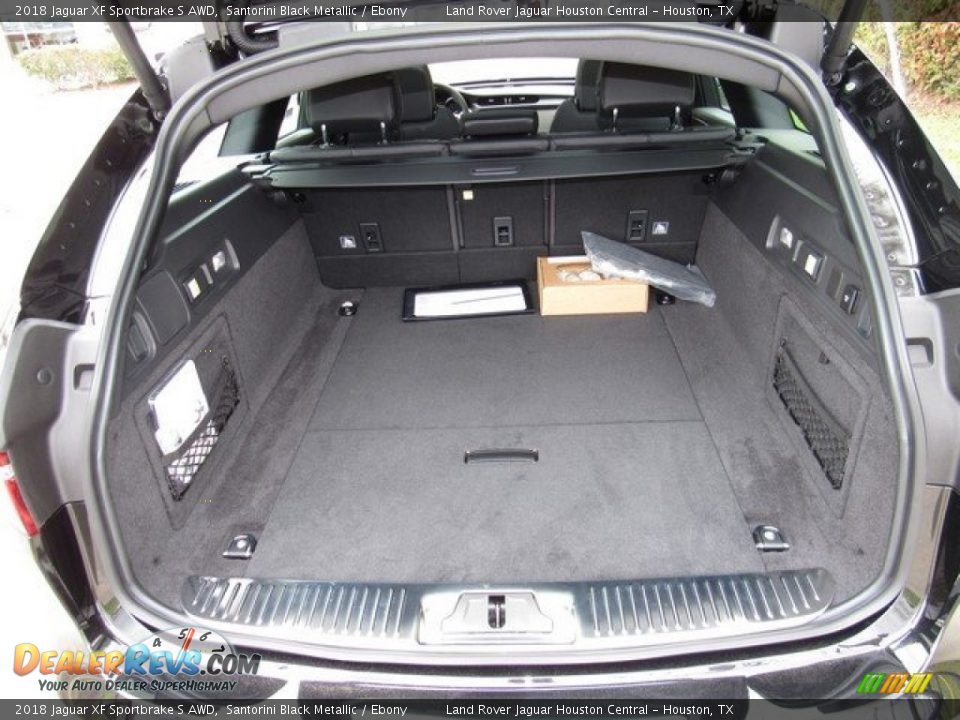 2018 Jaguar XF Sportbrake S AWD Santorini Black Metallic / Ebony Photo #18