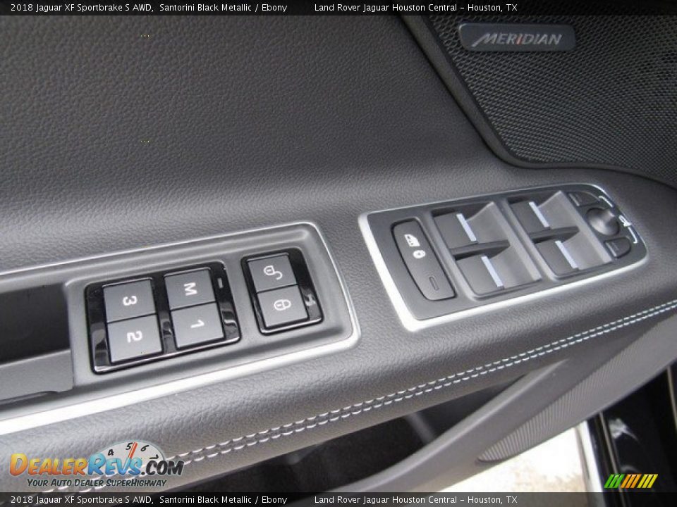 2018 Jaguar XF Sportbrake S AWD Santorini Black Metallic / Ebony Photo #25