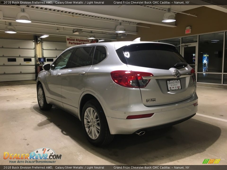 2018 Buick Envision Preferred AWD Galaxy Silver Metallic / Light Neutral Photo #4