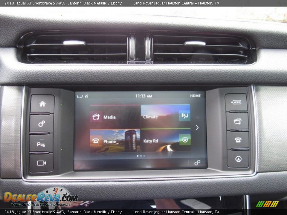 2018 Jaguar XF Sportbrake S AWD Santorini Black Metallic / Ebony Photo #31