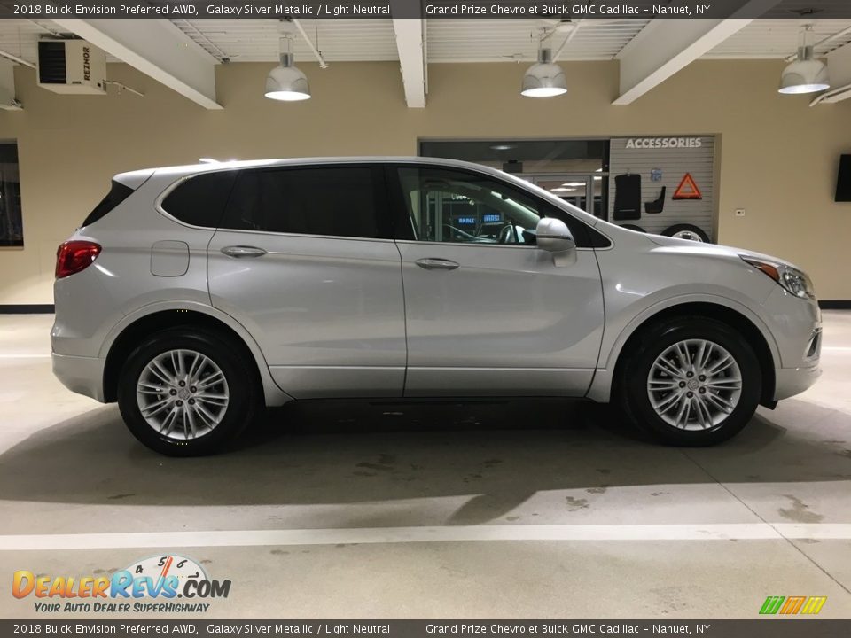 2018 Buick Envision Preferred AWD Galaxy Silver Metallic / Light Neutral Photo #7
