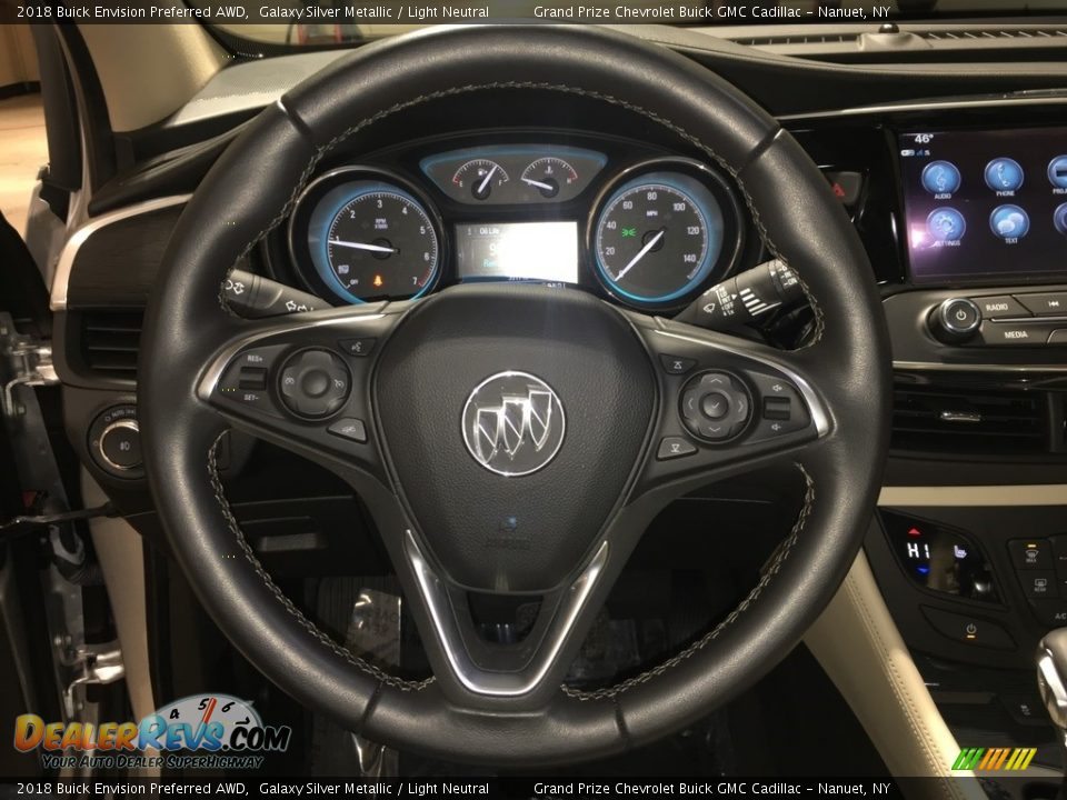 2018 Buick Envision Preferred AWD Galaxy Silver Metallic / Light Neutral Photo #17