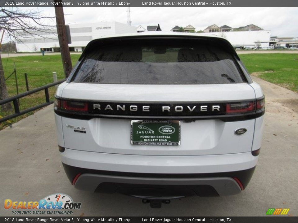 2018 Land Rover Range Rover Velar S Yulong White Metallic / Ebony Photo #8
