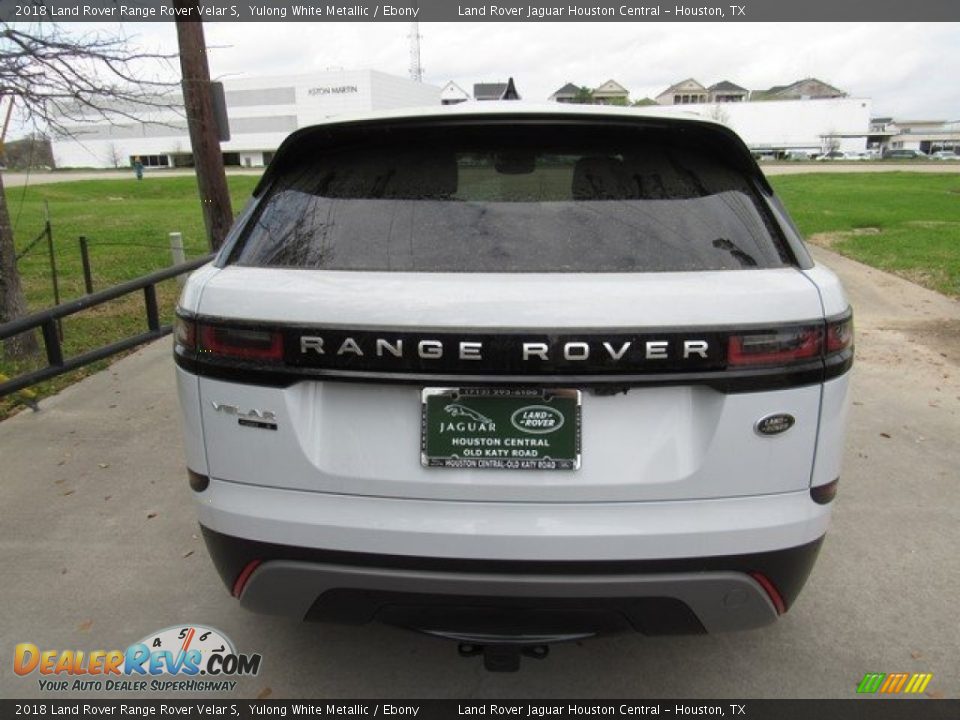 2018 Land Rover Range Rover Velar S Yulong White Metallic / Ebony Photo #8