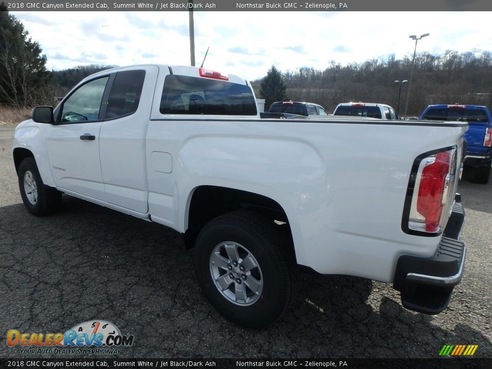 2018 GMC Canyon Extended Cab Summit White / Jet Black/Dark Ash Photo #7