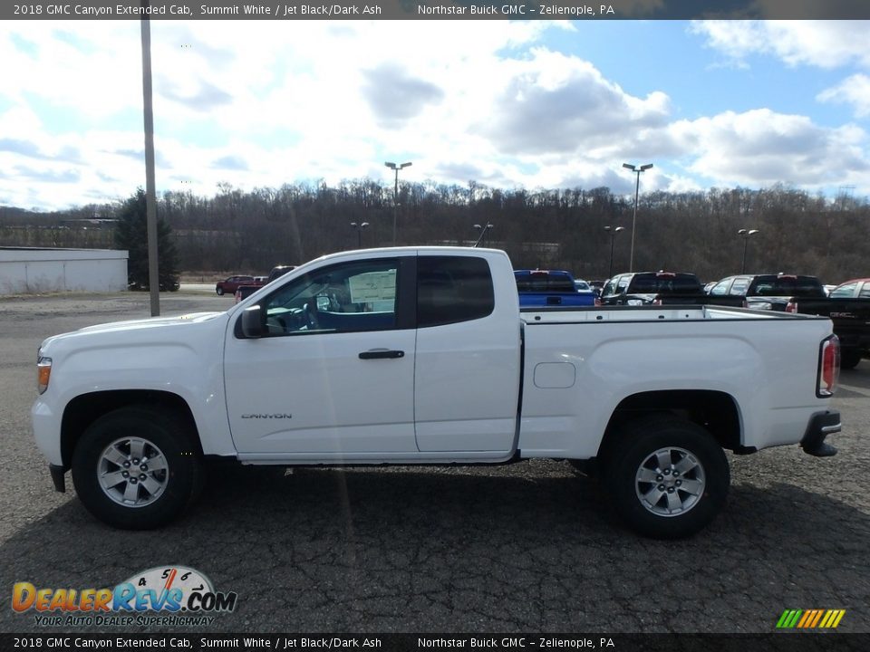 2018 GMC Canyon Extended Cab Summit White / Jet Black/Dark Ash Photo #8