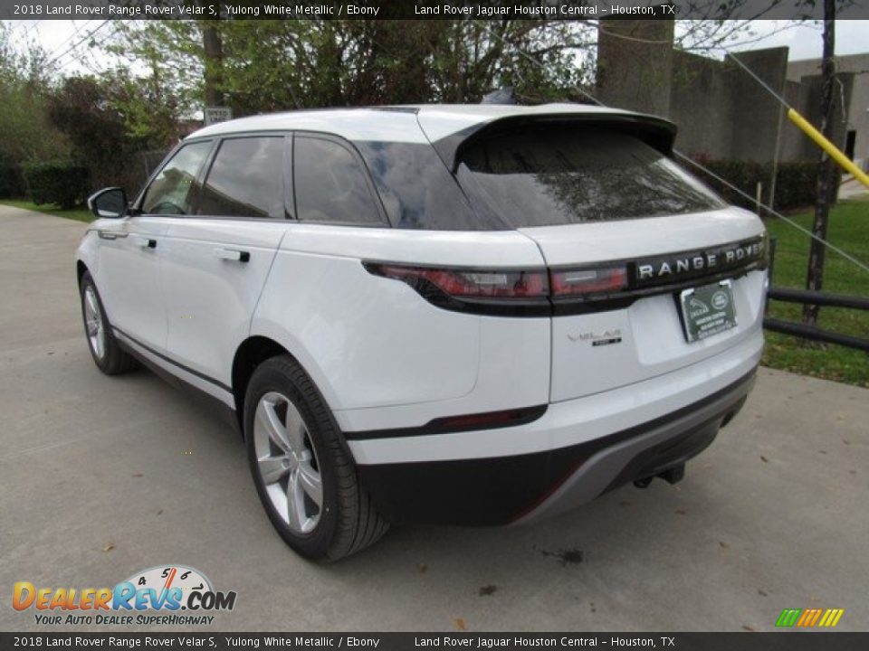 2018 Land Rover Range Rover Velar S Yulong White Metallic / Ebony Photo #12