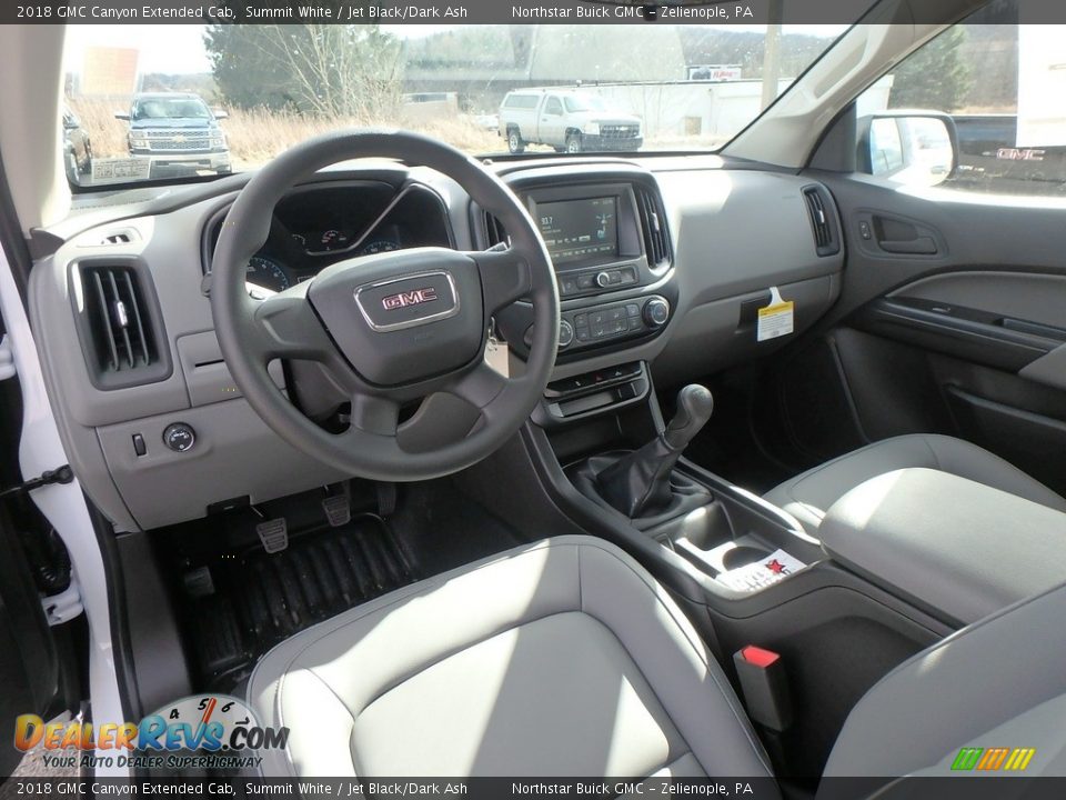 Jet Black/Dark Ash Interior - 2018 GMC Canyon Extended Cab Photo #12