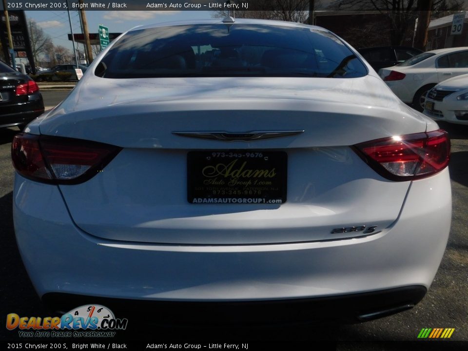 2015 Chrysler 200 S Bright White / Black Photo #6