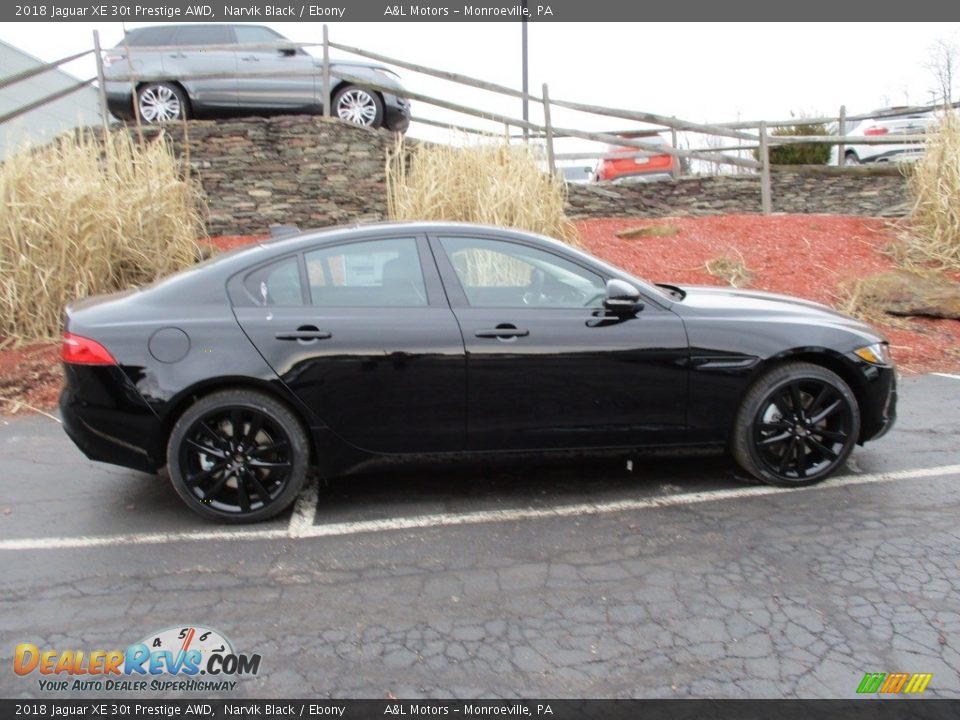 Narvik Black 2018 Jaguar XE 30t Prestige AWD Photo #2