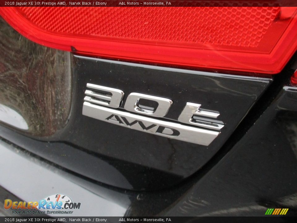 2018 Jaguar XE 30t Prestige AWD Narvik Black / Ebony Photo #4