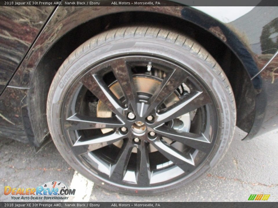 2018 Jaguar XE 30t Prestige AWD Narvik Black / Ebony Photo #7
