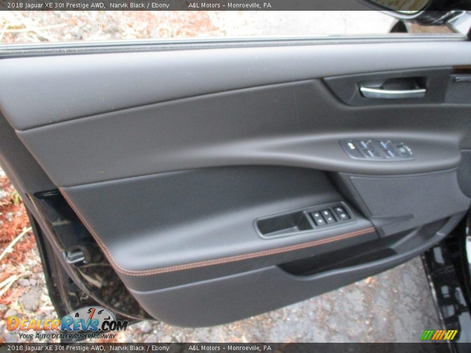2018 Jaguar XE 30t Prestige AWD Narvik Black / Ebony Photo #11