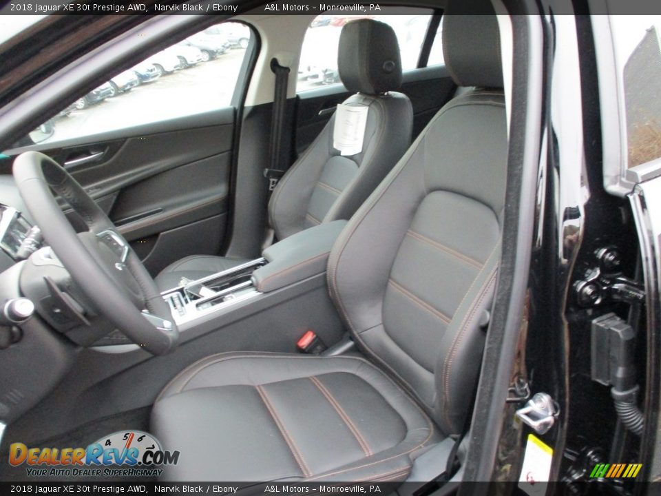 Front Seat of 2018 Jaguar XE 30t Prestige AWD Photo #12