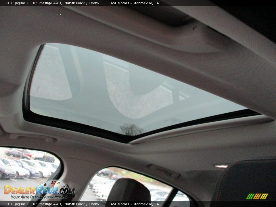 2018 Jaguar XE 30t Prestige AWD Narvik Black / Ebony Photo #14