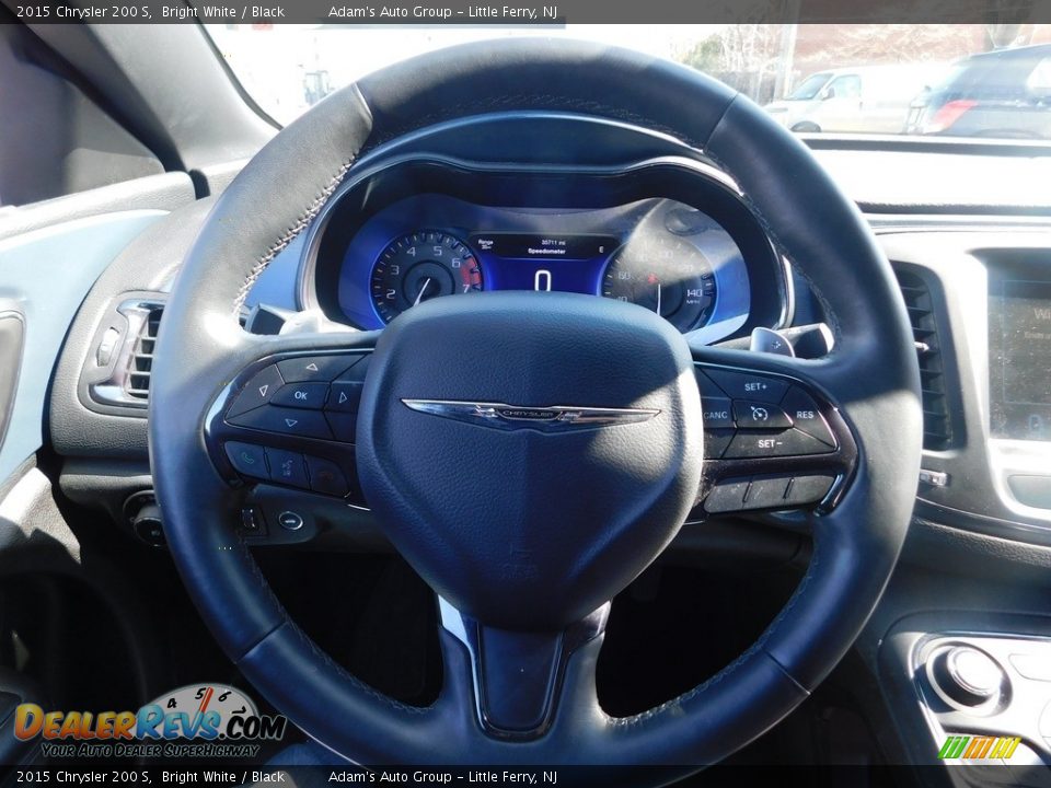2015 Chrysler 200 S Bright White / Black Photo #28