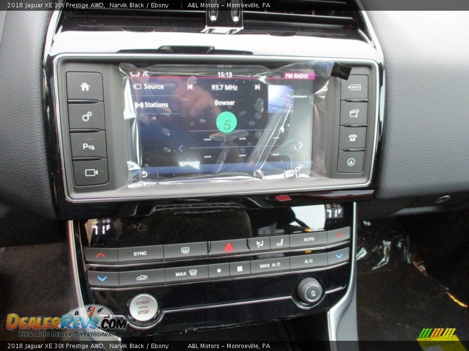 2018 Jaguar XE 30t Prestige AWD Narvik Black / Ebony Photo #17