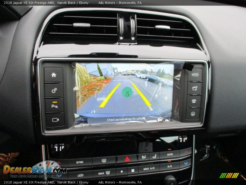 2018 Jaguar XE 30t Prestige AWD Narvik Black / Ebony Photo #18
