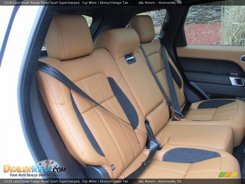 Rear Seat of 2018 Land Rover Range Rover Sport Supercharged Photo #5