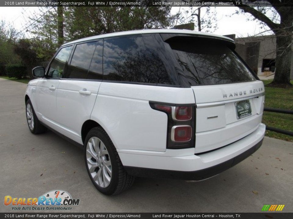 2018 Land Rover Range Rover Supercharged Fuji White / Espresso/Almond Photo #12