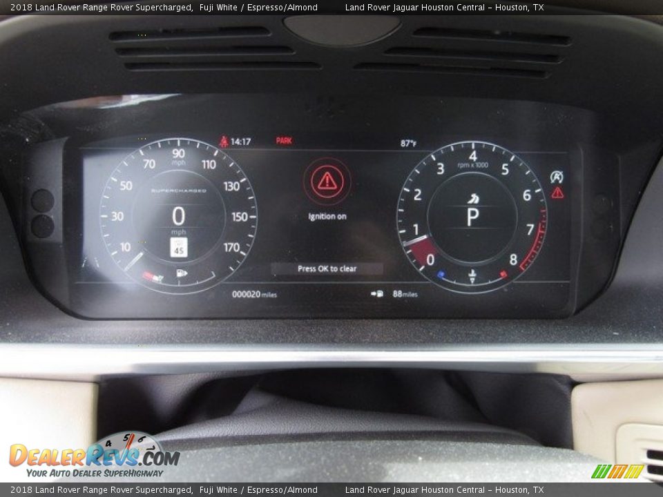 2018 Land Rover Range Rover Supercharged Gauges Photo #33
