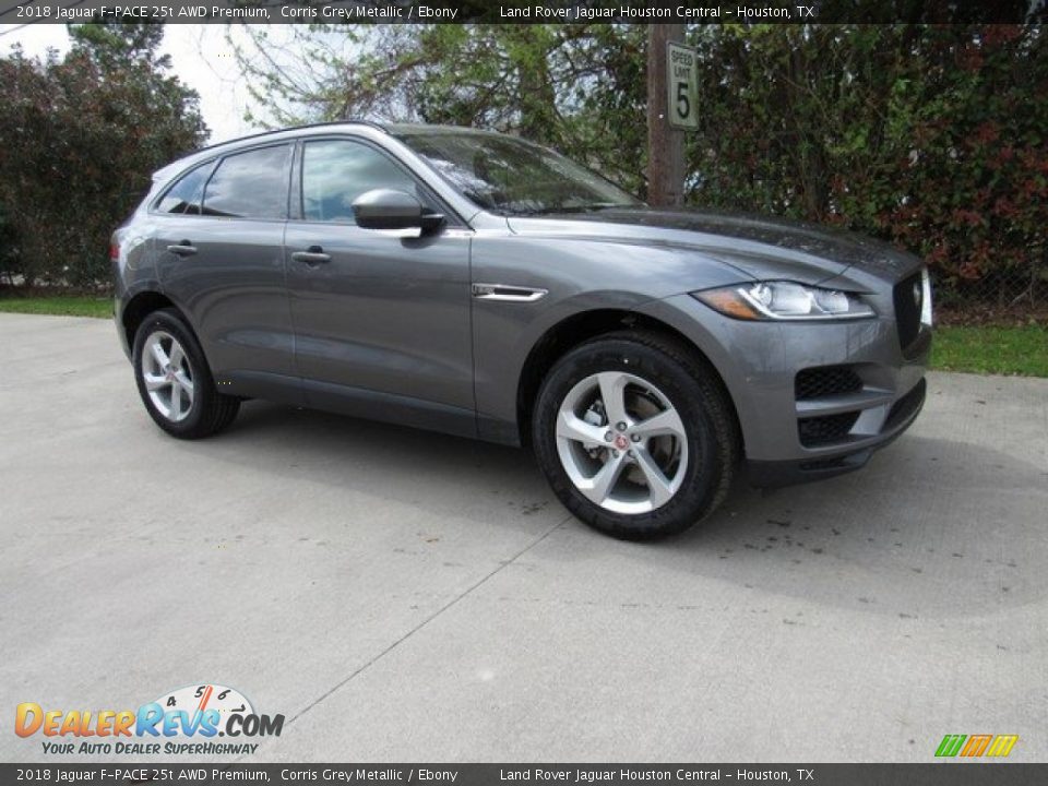 2018 Jaguar F-PACE 25t AWD Premium Corris Grey Metallic / Ebony Photo #1