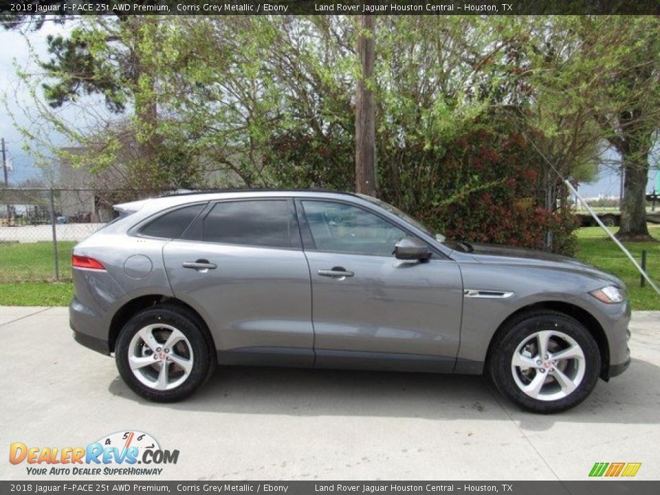 2018 Jaguar F-PACE 25t AWD Premium Corris Grey Metallic / Ebony Photo #6