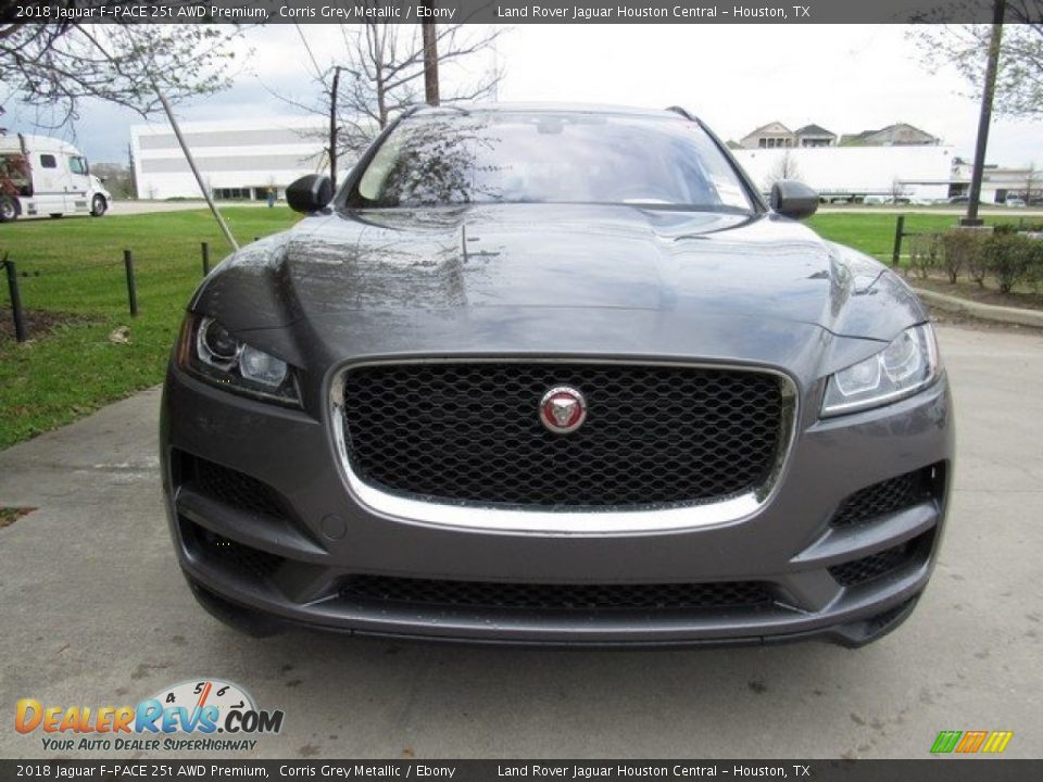 2018 Jaguar F-PACE 25t AWD Premium Corris Grey Metallic / Ebony Photo #9