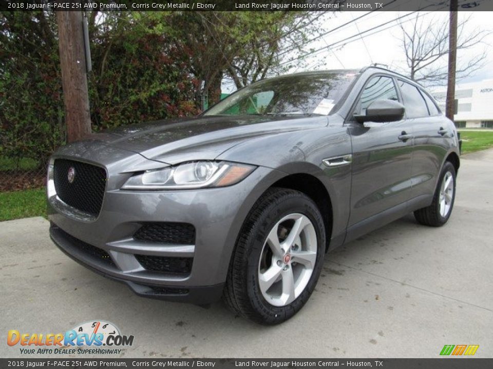 2018 Jaguar F-PACE 25t AWD Premium Corris Grey Metallic / Ebony Photo #10