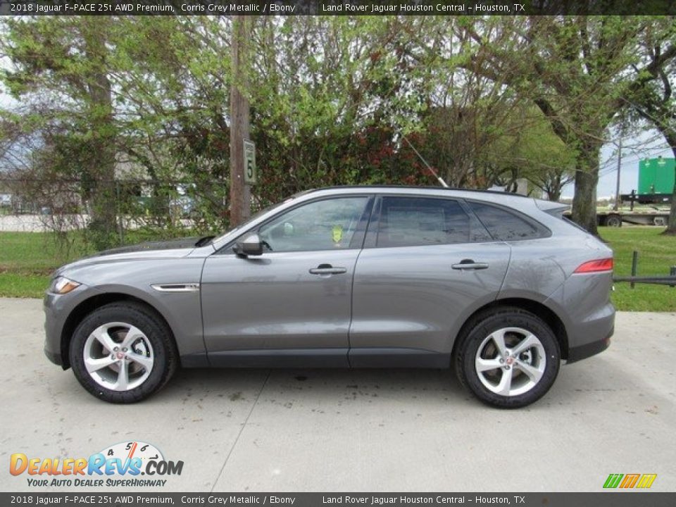 2018 Jaguar F-PACE 25t AWD Premium Corris Grey Metallic / Ebony Photo #11
