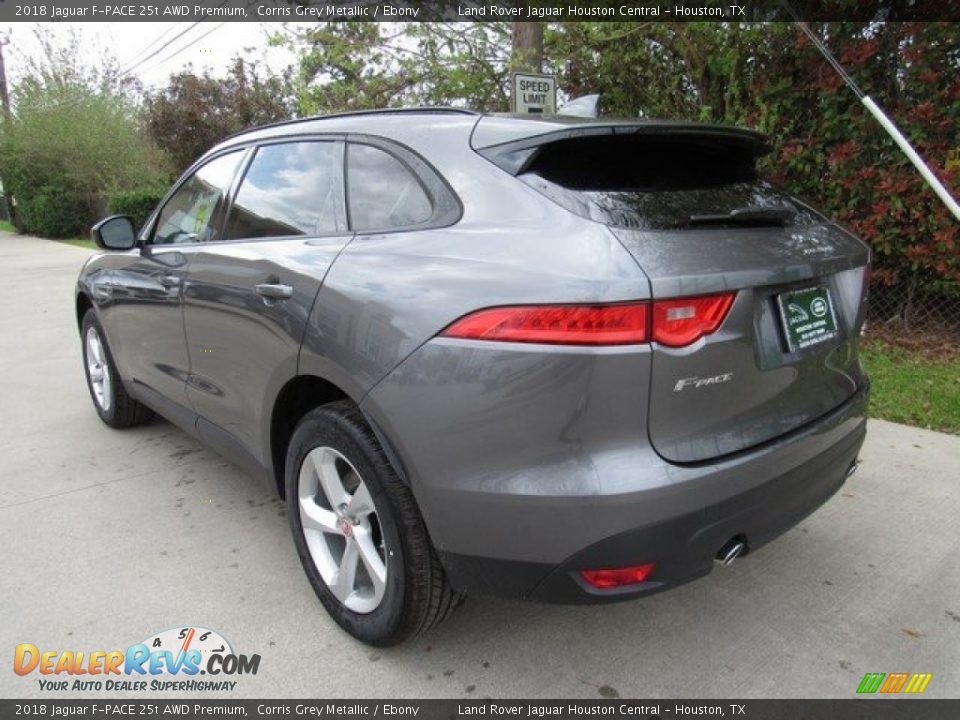 2018 Jaguar F-PACE 25t AWD Premium Corris Grey Metallic / Ebony Photo #12