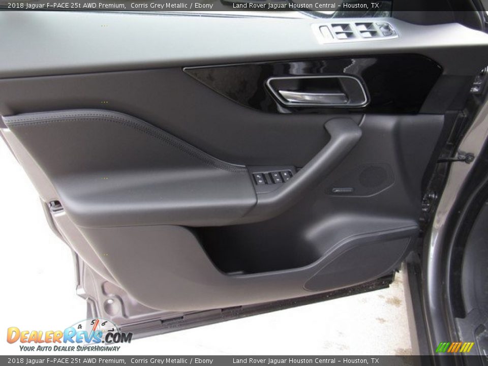 2018 Jaguar F-PACE 25t AWD Premium Corris Grey Metallic / Ebony Photo #24