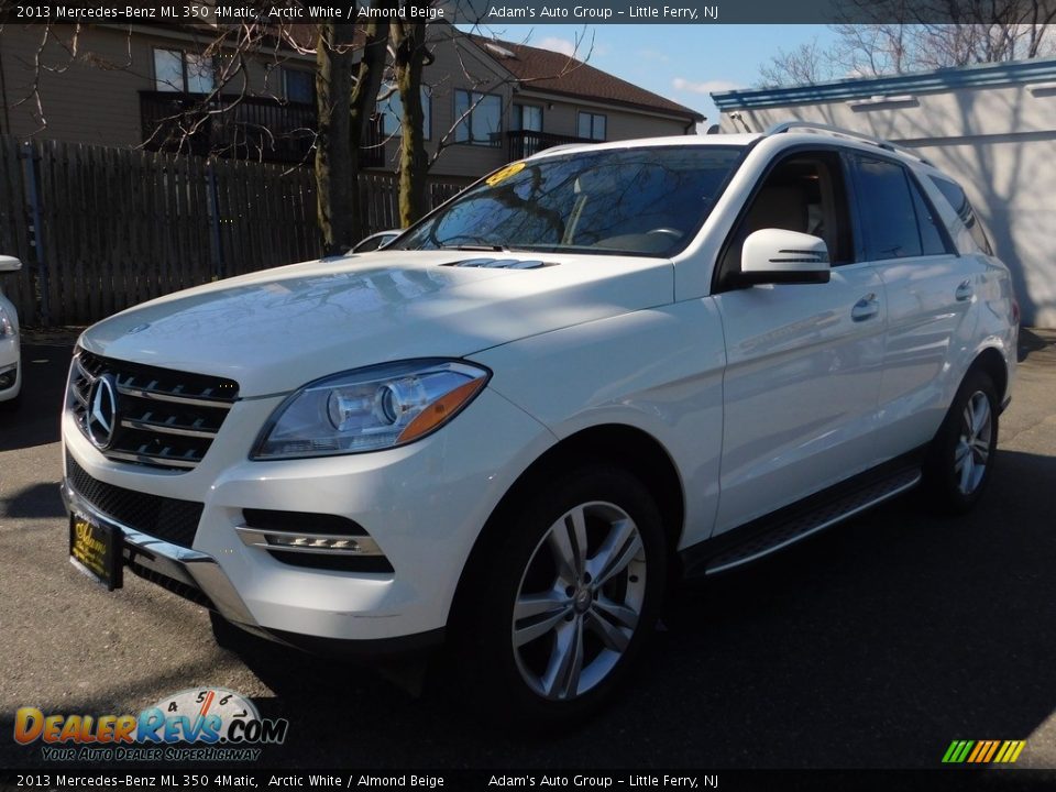 2013 Mercedes-Benz ML 350 4Matic Arctic White / Almond Beige Photo #1