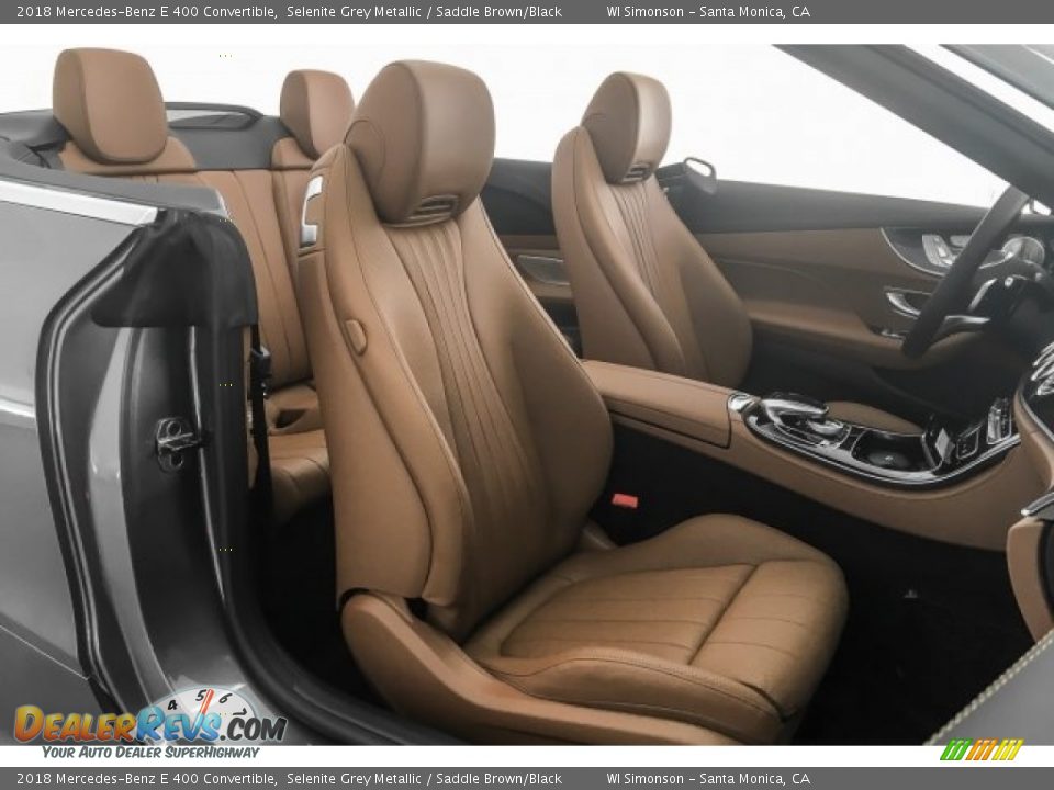 2018 Mercedes-Benz E 400 Convertible Selenite Grey Metallic / Saddle Brown/Black Photo #2