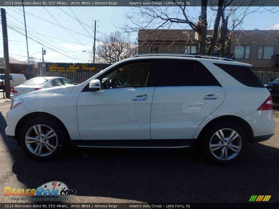 2013 Mercedes-Benz ML 350 4Matic Arctic White / Almond Beige Photo #2